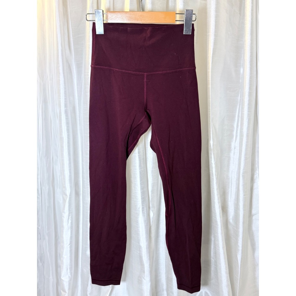 Size 2 lululemon leggings. Burgundy